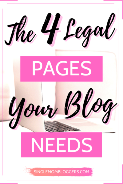 The 4 Legal Pages Your Blog Needs -  Legal Bundle Value Pack by Lucrezia Iapichino of Blogging for New Bloggers